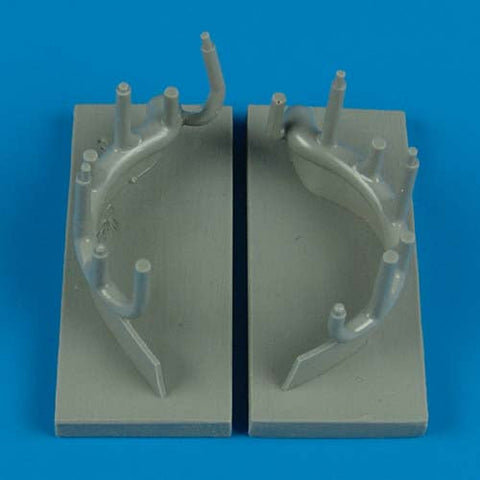 クイックブースト 32086 1/32 三菱 A6M2 零式艦上戦闘機 二一型 排気管(TAMIYA用)