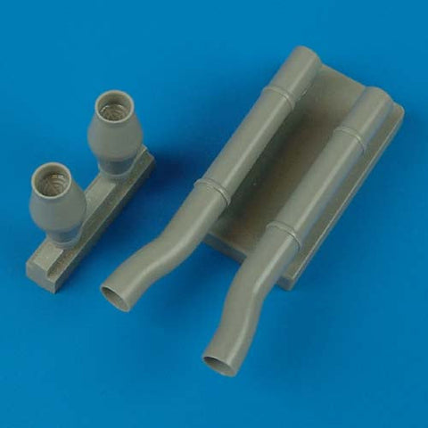 クイックブースト 48284 1/48 ユンカース Ju87D-5N スツーカ 消炎排気管 タイプA(ハセガワ用)