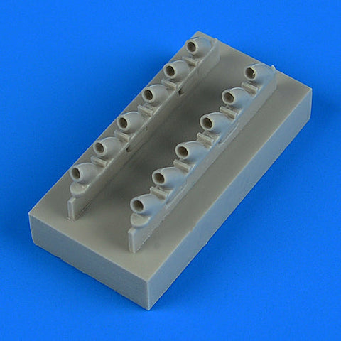 クイックブースト 48766 1/48 P-40B ウォーホーク 排気管(エアフィックス用)