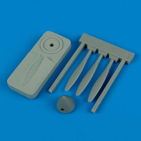 クイックブースト 72211 1/72 ハリケーン デ・ハビランド 可変ピッチ プロペラ(ハセガワ用)