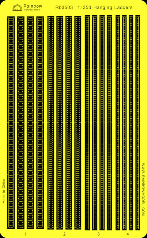 レインボーモデル Rb3503 1/350 モンキーラッタル 垂直梯子