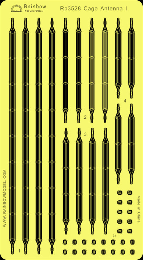 レインボーモデル Rb3528 1/350 ケージアンテナI