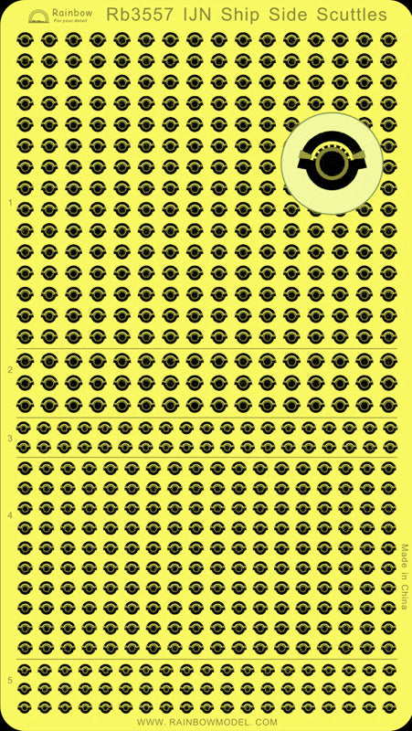 レインボーモデル Rb3557 1/350 日本海軍 艦艇用 舷窓