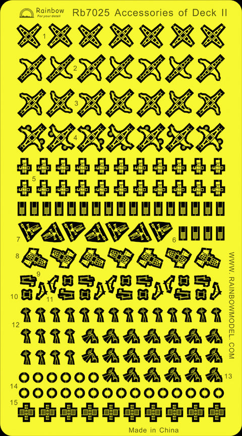 レインボーモデル Rb7025 1/700 日本海軍 艦艇用アクセサリーセットII