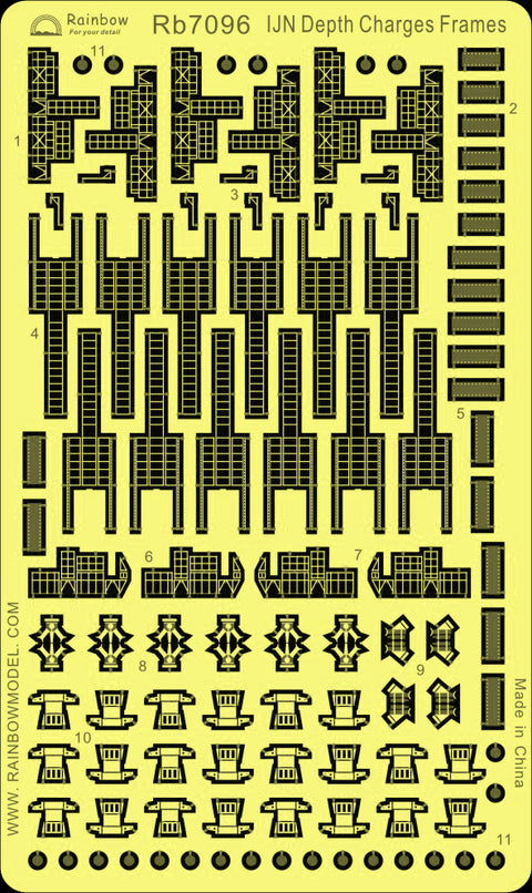 レインボーモデル Rb7096 1/700 日本海軍 爆雷架台
