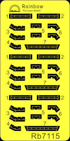 レインボーモデル Rb7115 1/700 日本海軍 90式2型 三連装発射管