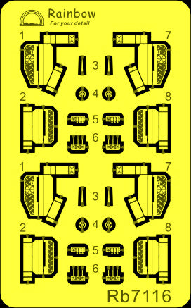 レインボーモデル Rb7116 1/700 日本海軍 92式1型 四連装発射管