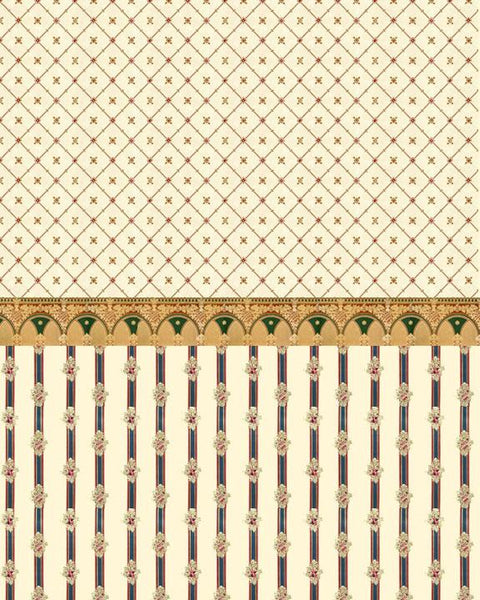 リアリティインスケール 35038 1/35 壁紙B - A4サイズ、極薄シート