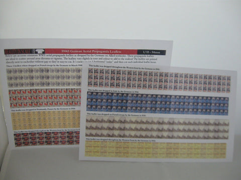 リアリティインスケール 35065 1/35 ドイツ 空中散布のプロパガンダリーフレット