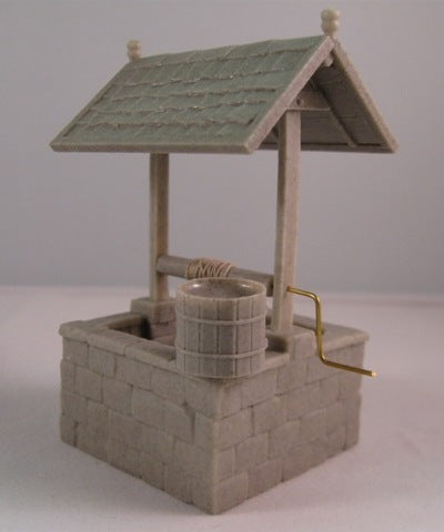リアリティインスケール 35079 1/35スケール 方形井戸 ミニチュアロープ ,銅製ロッド 、苔付