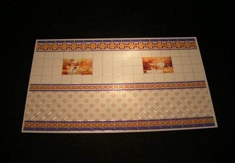 リアリティインスケール 35108 1/35 3D 壁タイル - デザイン B