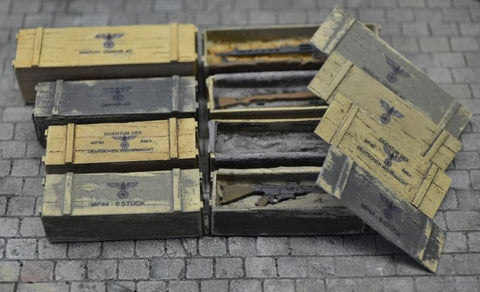 リアリティインスケール 35193 1/35 ドイツ武器ボックス 12個入りデカール付