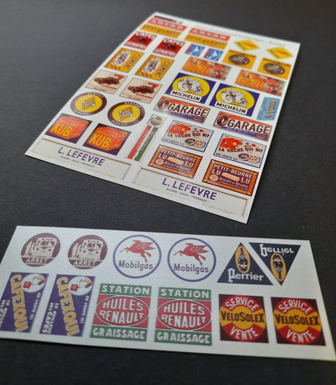 リアリティインスケール 35282 1/35 商業用ダブル サイン - フランス - 特別なボーナス サインを含む