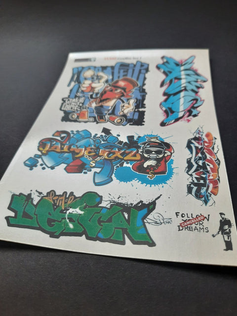 リアリティインスケール 35300 1/35 グラフィティ セット 1 - シート 10x15cm