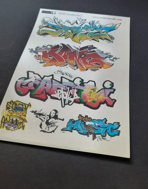 リアリティインスケール 35301 1/35 グラフィティ セット 2 - シート 10x15cm