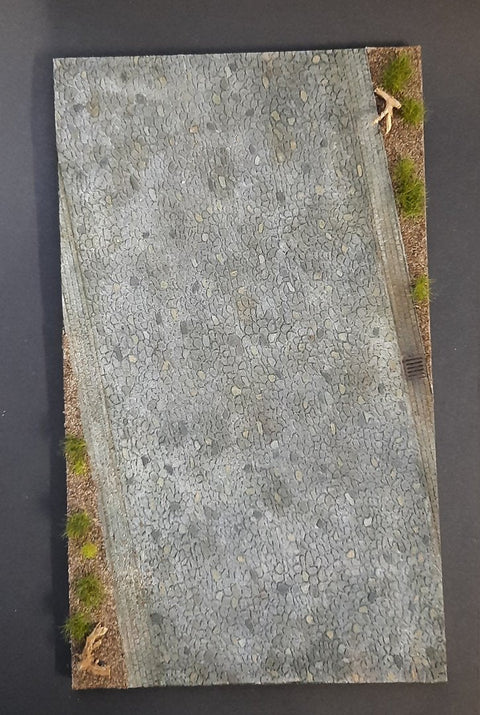 リアリティインスケール 35308 1/35 田舎の石畳の道とスペシャルスキャッターと芝生 - 19 x