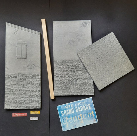 リアリティインスケール 35310 1/35 フランスの家の一角 デカール付き- 11 x 9.5 x 24cm