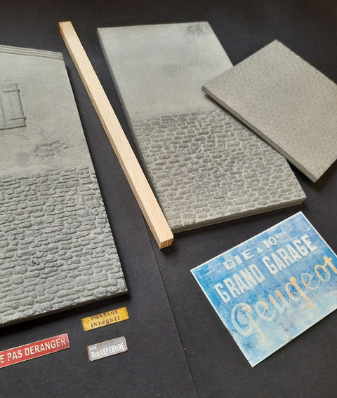 リアリティインスケール 35310 1/35 フランスの家の一角 デカール付き- 11 x 9.5 x 24cm