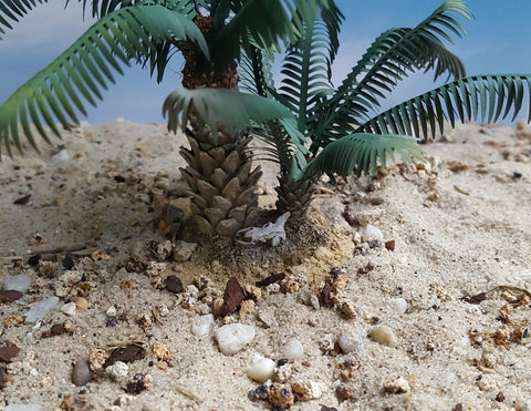 リアリティインスケール PLM09 1/35 若いナツメヤシ セット - 2 本の幹が付いた樹脂製ベース