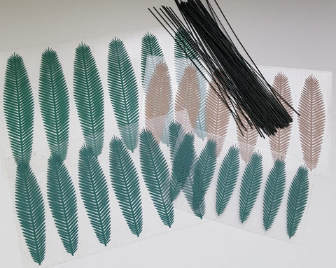 リアリティインスケール PLM18 1/35 パームリーフ - タイプ 2 - 3 つの異なるサイズの 24 枚の葉