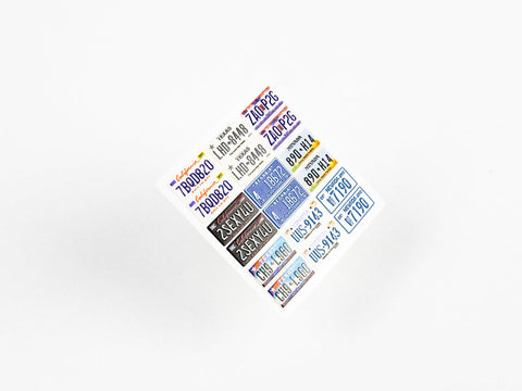 レッドフォックススタジオ RFSQS-24011 1/24 アメリカ ナンバープレート vol.01 (ユニバーサル用)