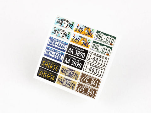 レッドフォックススタジオ RFSQS-24014 1/24 アメリカ ナンバープレート vol.02 (ユニバーサル用)