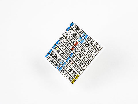 レッドフォックススタジオ RFSQS-24015 1/24 ヨーロッパ ナンバープレート vol.02 (ユニバーサル用)