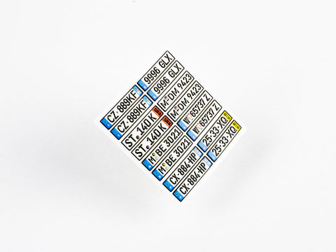 レッドフォックススタジオ RFSQS-24015 1/24 ヨーロッパ ナンバープレート vol.02 (ユニバーサル用)