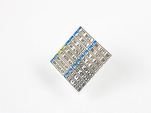 レッドフォックススタジオ RFSQS-24016 1/24 ヨーロッパ ナンバープレート vol.03 (ユニバーサル用)