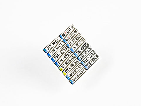 レッドフォックススタジオ RFSQS-24016 1/24 ヨーロッパ ナンバープレート vol.03 (ユニバーサル用)