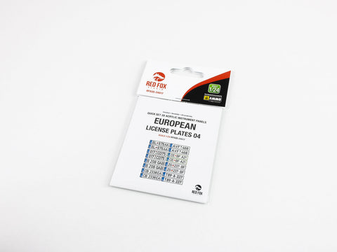 レッドフォックススタジオ RFSQS-24017 1/24 ヨーロッパ ナンバープレート vol.04 (ユニバーサル用)