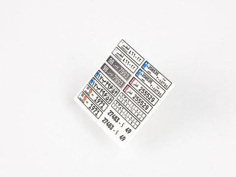 レッドフォックススタジオ RFSQS-24021 1/24 アラビア ナンバープレート vol.01 (ユニバーサル用)