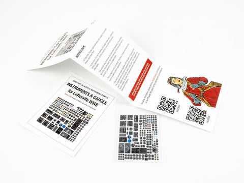 レッドフォックススタジオ RFSQS-32186 1/32 インストゥルメッツ & ゲージ セット WWIIドイツ空軍 (汎用)