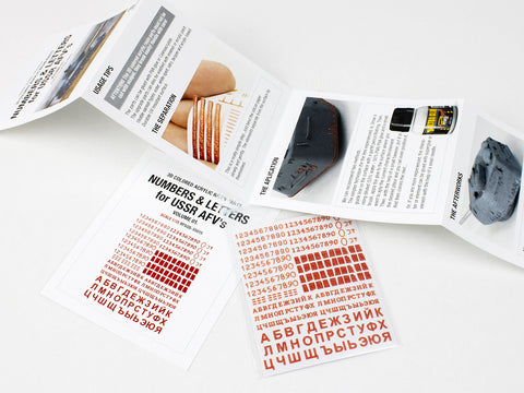 レッドフォックススタジオ RFSQS-35015 1/35 ナンバー & レター ソビエトのAFV用 Vol.01 (ユニバーサル用)