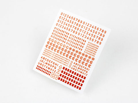 レッドフォックススタジオ RFSQS-35017 1/35 ナンバー & レター アメリカのAFV用 Vol.01 (ユニバーサル用)