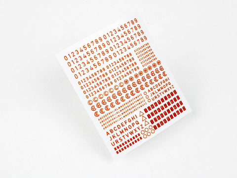 レッドフォックススタジオ RFSQS-35017 1/35 ナンバー & レター アメリカのAFV用 Vol.01 (ユニバーサル用)