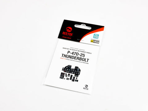 レッドフォックススタジオ RFSQS-48022 1/48 P-47D-25 サンダーボルト(ハセガワ用)