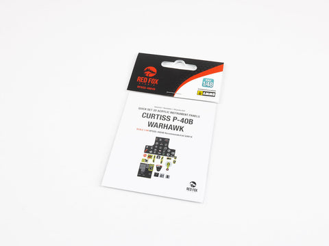 レッドフォックススタジオ RFSQS-48048 1/48 カーチス P-40B ウォーホーク(エアフィックス用)