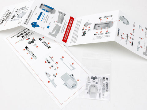 レッドフォックススタジオ RFSQS-48090 1/48 サーブ AJ-37 ビゲン (フルインテリア更新)(スペシャルホビー用)