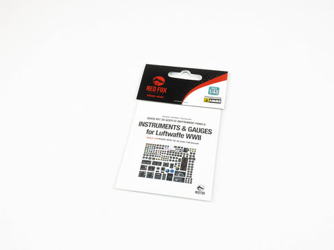 レッドフォックススタジオ RFSQS-48181 1/48 ドイツ空軍WWII用計器・計器セット(汎用)