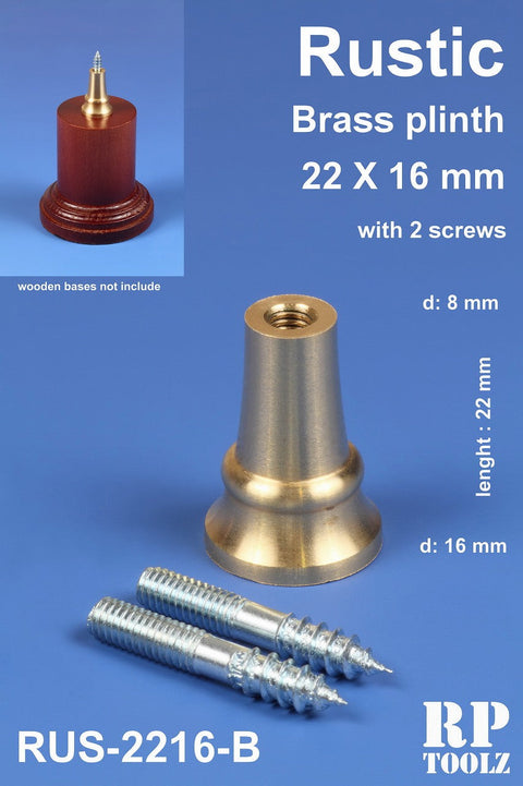 RPツールズ RP-RUS-2216B 屈曲型22mm×16mm真ちゅう製飾り支柱(小)