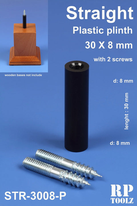 RPツールズ RP-STR-3008P 円柱型30mm×8mmプラスチック製飾り台座