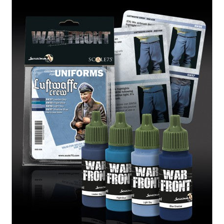 スケール75 SSE-038 ルフトバッフェクルーペイントセット(水性アクリル)(4本入)