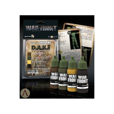 スケール75 SSE-028 アフリカ軍団ペイントセット2(水性アクリル)(4本入)