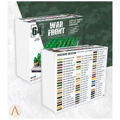 スケール75 SSE-049 ウォーフロントコレクション ペイントセット(水性アクリル)(64本入)
