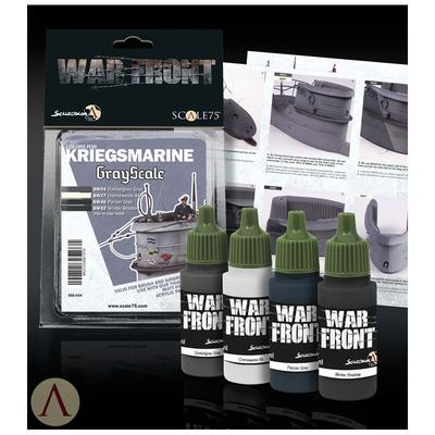 スケール75 SSE-054 グレースケール ペイントセット(水性アクリル)(4本入)