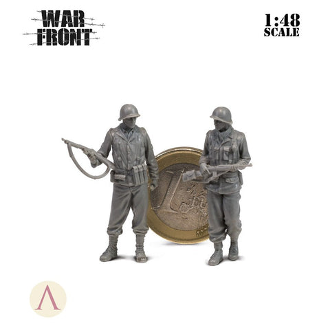 スケール75 SW48-004 1/ 48 アメリカ陸軍 ヨーロッパ戦線セット (2体)