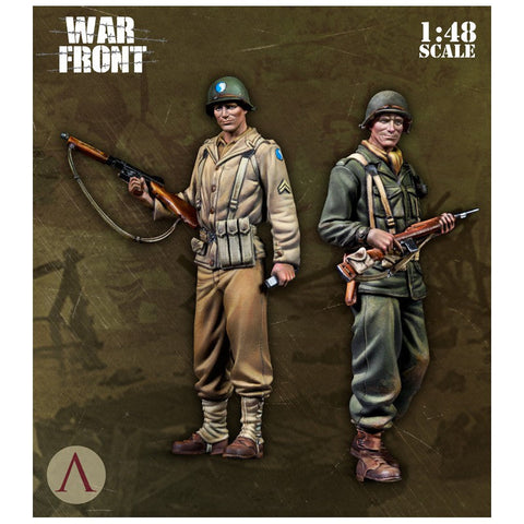 スケール75 SW48-004 1/ 48 アメリカ陸軍 ヨーロッパ戦線セット (2体)
