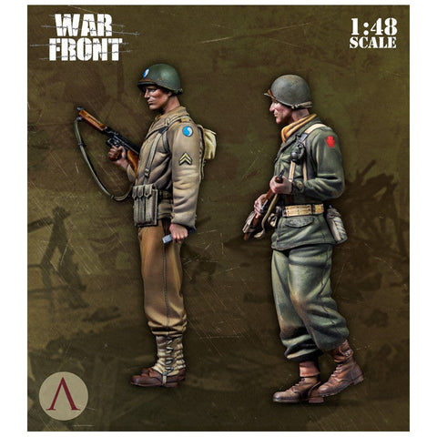 スケール75 SW48-004 1/ 48 アメリカ陸軍 ヨーロッパ戦線セット (2体)