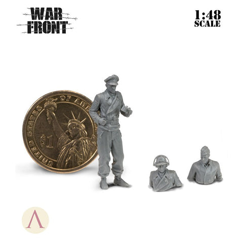 スケール75 SW48-006 1/ 48 ドイツ 戦車兵2セット (2体)